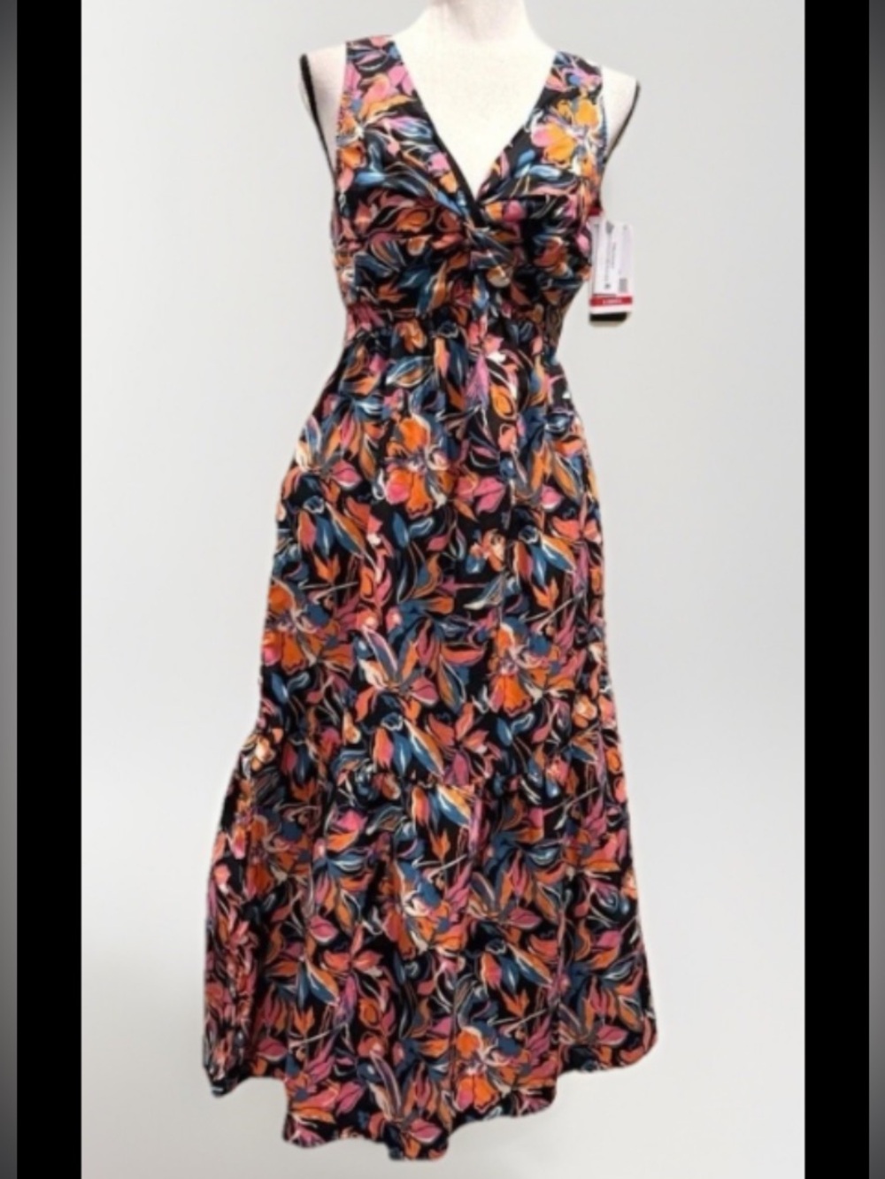 French Connection-twist front maxi dress